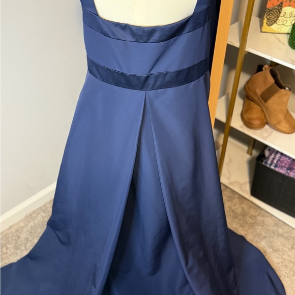 David's Bridal Midnight Blue Maxi Dress - Picture 2 of 7